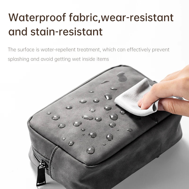 Llano Waterproof PU Leather Multi-function Organizer Bag Makeup Storage