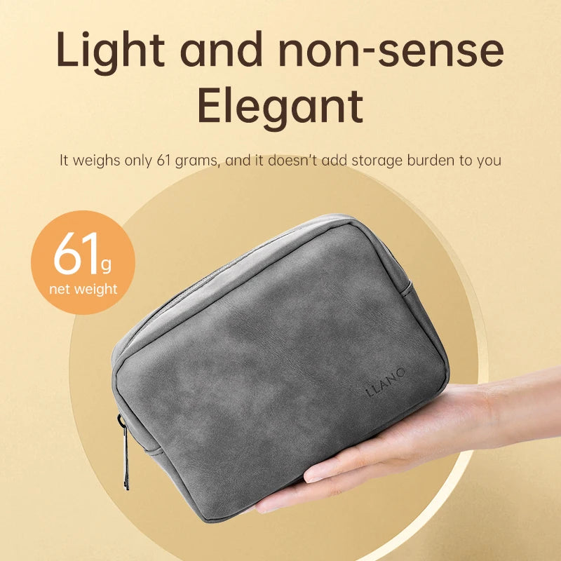 Llano Waterproof PU Leather Multi-function Organizer Bag Makeup Storage