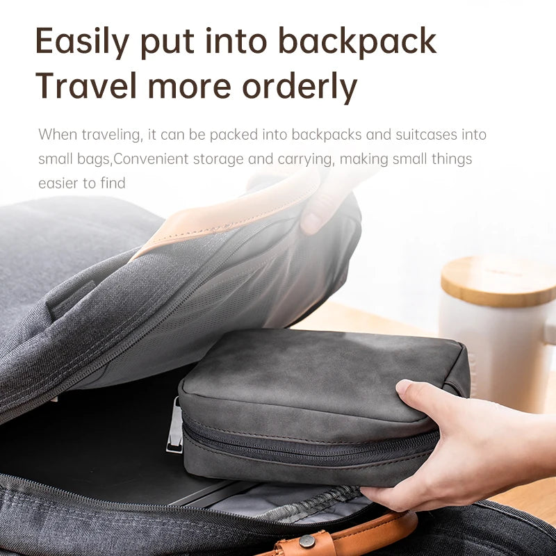 Llano Waterproof PU Leather Multi-function Organizer Bag Makeup Storage