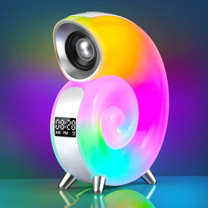 Bluetooth Speaker With LED Night Light Lamp Alarm Clock Portable Wireless Loudspeaker Music Outdoor HiFi Stereo Sound Subwoofer